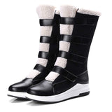 Women's Winter Platform Round Toe Vintage Fashion Plush Suede Lace-up Boots