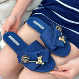 Summer Bow Tie Slippers