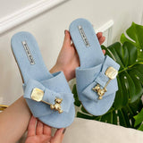 Summer Bow Tie Slippers