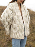 White Cozy Cardigan