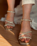 Women's Elegant Pearl Sandals