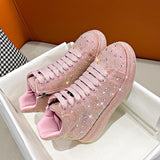 Rhinestone High-top Platform Shoes