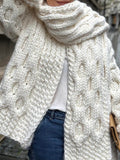 White Cozy Cardigan