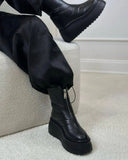 Thick Bottom Zipper Boots