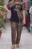 Tiger Leopard Print Suit