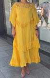 Yellow Lace Elegant Dress