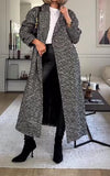 Vintage Tweed Woven Coat Coat