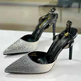 Rhinestone Heeled Pumps