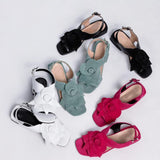 Women's Elegant Floral Flat Sandals