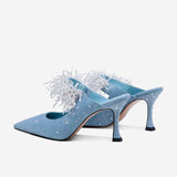 The Chic Sky Blue Dazzle Shoes