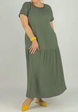 Solid Color Loose Dress