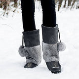 Women's Cowboy Tassel Fur Boots