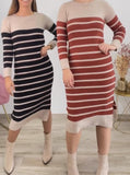 Striped Knitted Dress