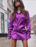 Purple long shirt