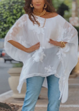 White gauze top