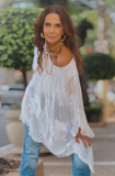 White gauze top