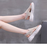 women's summer thick sole hollow sandals