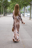 Safari Style Long Dress