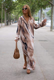 Safari Style Long Dress