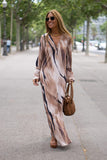 Safari Style Long Dress