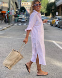 Pink Plaid Shirt dress