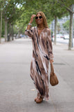 Safari Style Long Dress