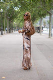 Safari Style Long Dress