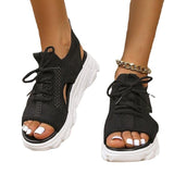 Thick Bottom Flying Woven Casual Women's Sandals