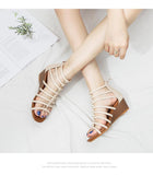 Women Vintage Hollow Roman Sandals