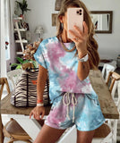 Special  Multicolor Tie Dyeing Two Piece Set