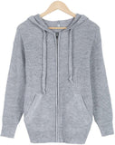 Side Pocket Zip Front Fitted Hoodie Sweater