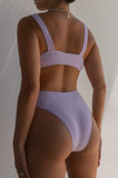 Solid Color One piece Swimsuit