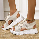 Thick Bottom Flying Woven Casual Women's Sandals