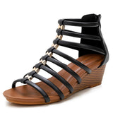 Women Vintage Hollow Roman Sandals