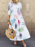 Printed Summer Holiday Daily Fashion Maxi Dresses