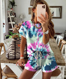 Special  Multicolor Tie Dyeing Two Piece Set