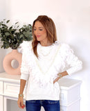 Solid Feather Sweater