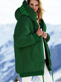 Solid Color Medium-length Coat