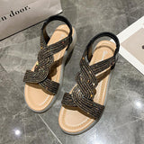 Rhinestone Roman Vintage Sandals