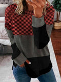 Printed Long Sleeve Round Neck Casual Loose T-Shirt Sweatshirt