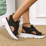 Thick Bottom Flying Woven Casual Women's Sandals