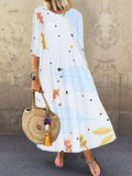 Printed Summer Holiday Daily Fashion Maxi Dresses