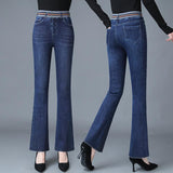 Surgical high stretch shiny silver wire flares jeans