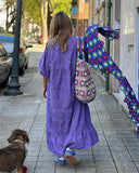 Purple Loose Maxi Dress