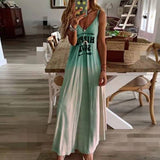 Slim Slim Letter Print Long Dress