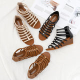 Women Vintage Hollow Roman Sandals