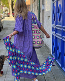 Purple Loose Maxi Dress