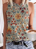 Retro sleeveless vest