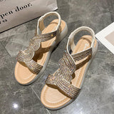 Rhinestone Roman Vintage Sandals