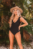 Set To Swim Scalloped One Piece Swimsuit